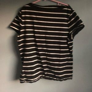 Medium Black shirt with white stripes